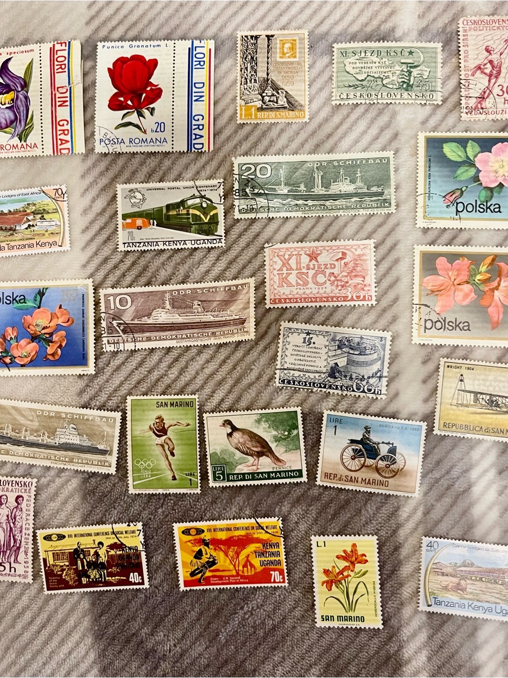 Vintage Worldwide Postage Stamp Collection San Marino Poland Europe